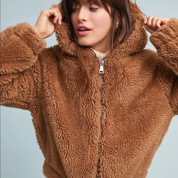 Anthropologie Bagatelle Faux Fur Jacket 